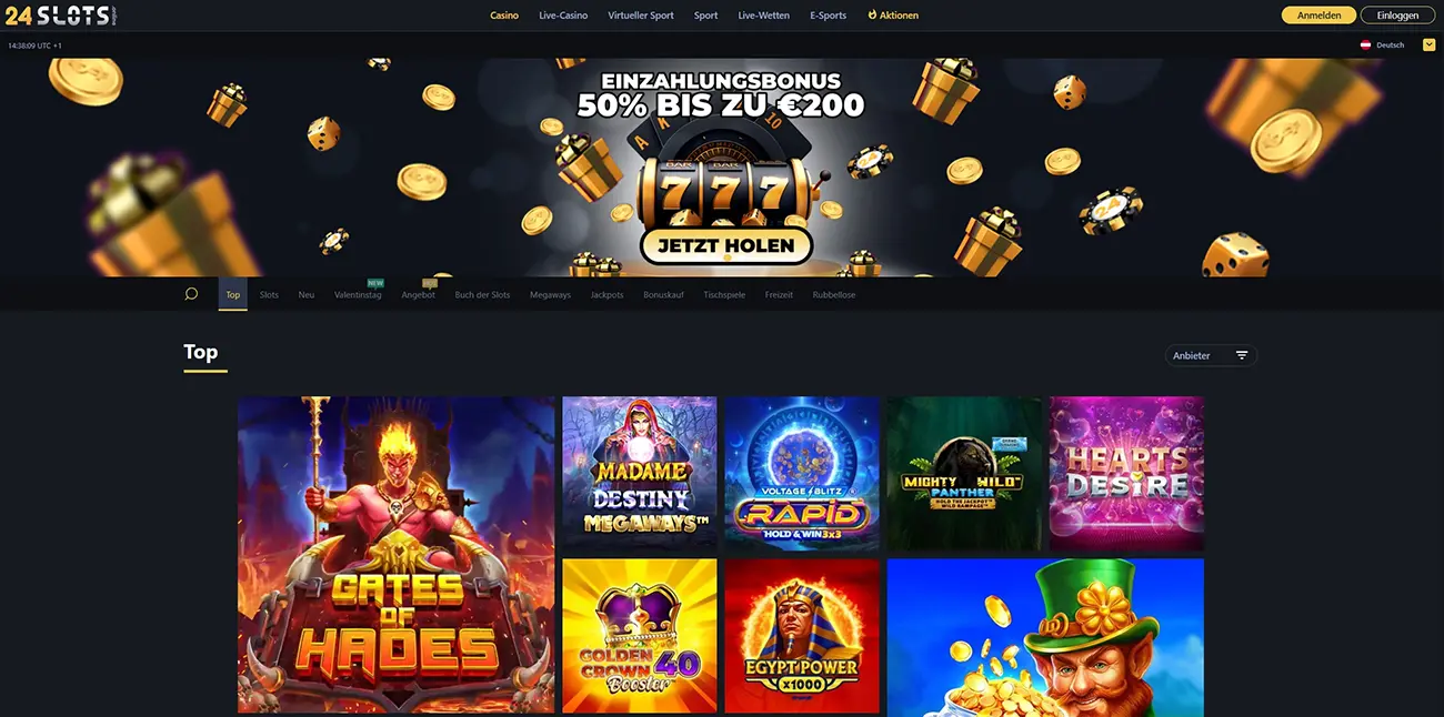 24Slots Casino Startseite